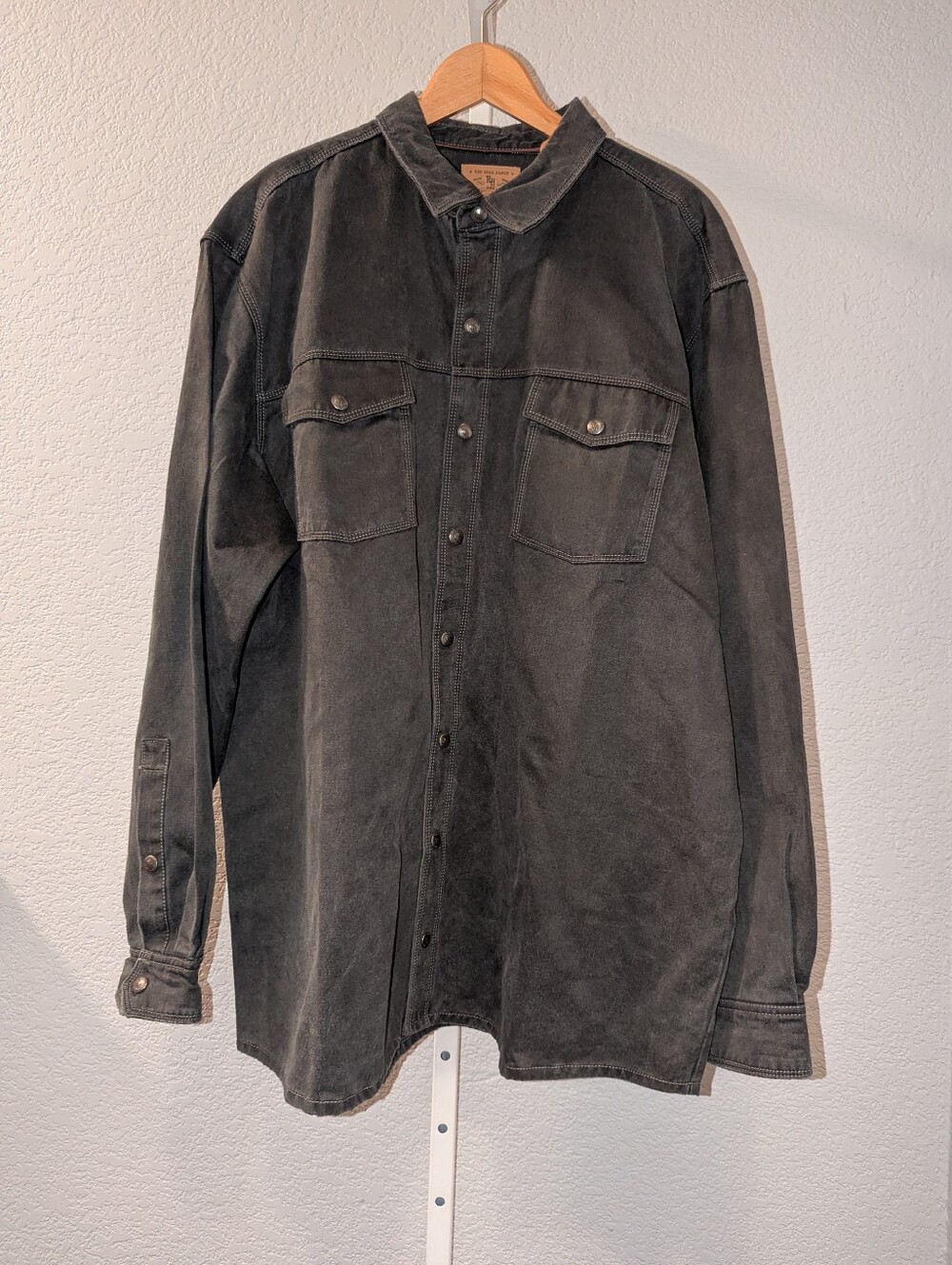 RedHead Ranch Willowbrook Heavyweight Canvas Shirt Jacket - Charcoal Gray 2XLT